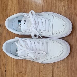 Lowland Comfy Cush leather Vans - Women's 8
